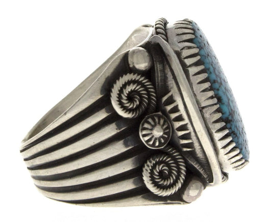 Natural Birdseye Kingman Turquoise Ring