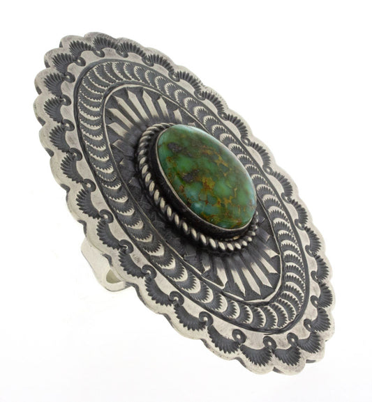 Natural Sonoran Gold Turquoise Statement Ring