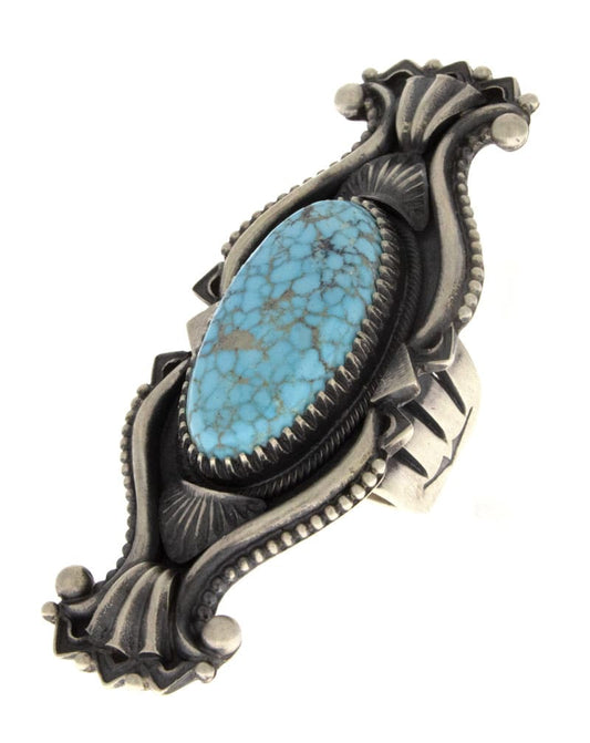 Bague en turquoise Kingman Birdseye naturelle