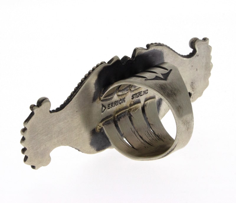 Anello in Turchese Kingman Birdseye Naturale