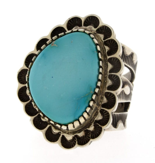Natural Kingman Turquoise Ring