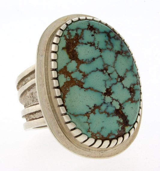 High Grade Natural Turquoise Mountain Turquoise Ring