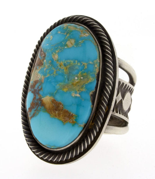 Natural Blue Gem Turquoise Ring