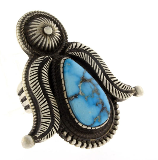 Natural Kingman Turquoise Statement Ring