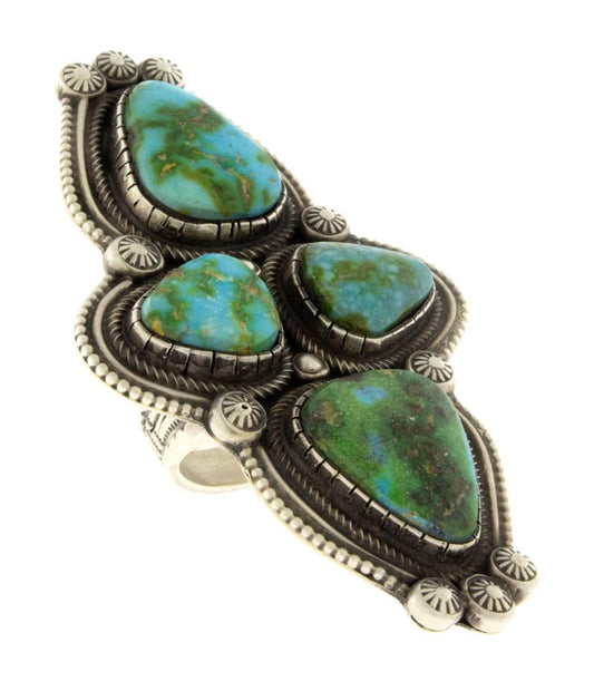 Sonoran Gold Turquoise 4-Stone Statement Ring
