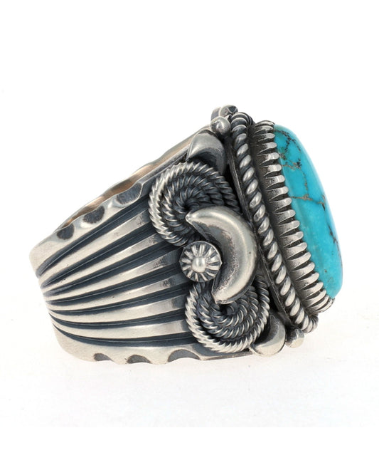 Natural Morenci Turquoise Ring
