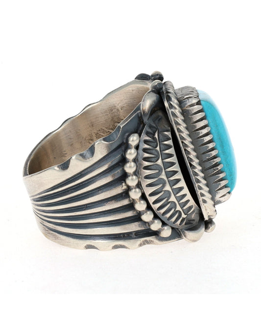Natural Morenci Turquoise Ring