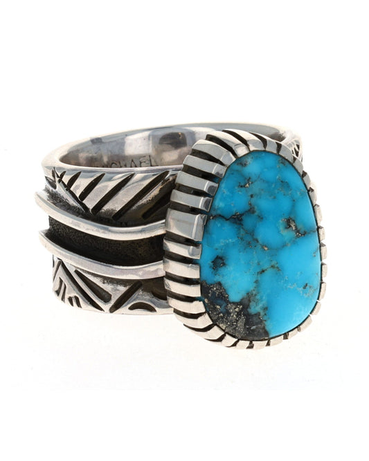 Natural Morenci Turquoise Ring