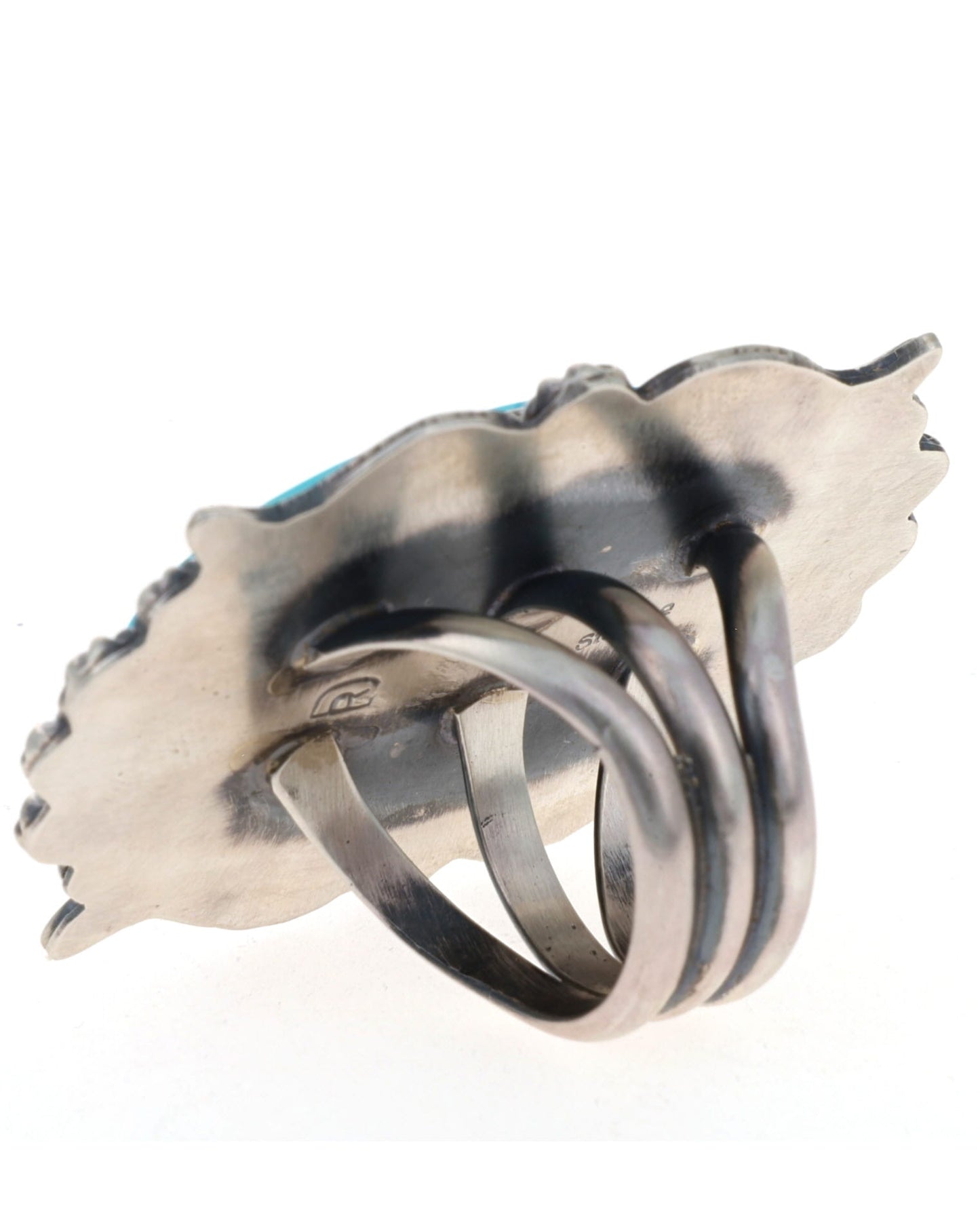 Bague imposante en turquoise naturelle de Kingman