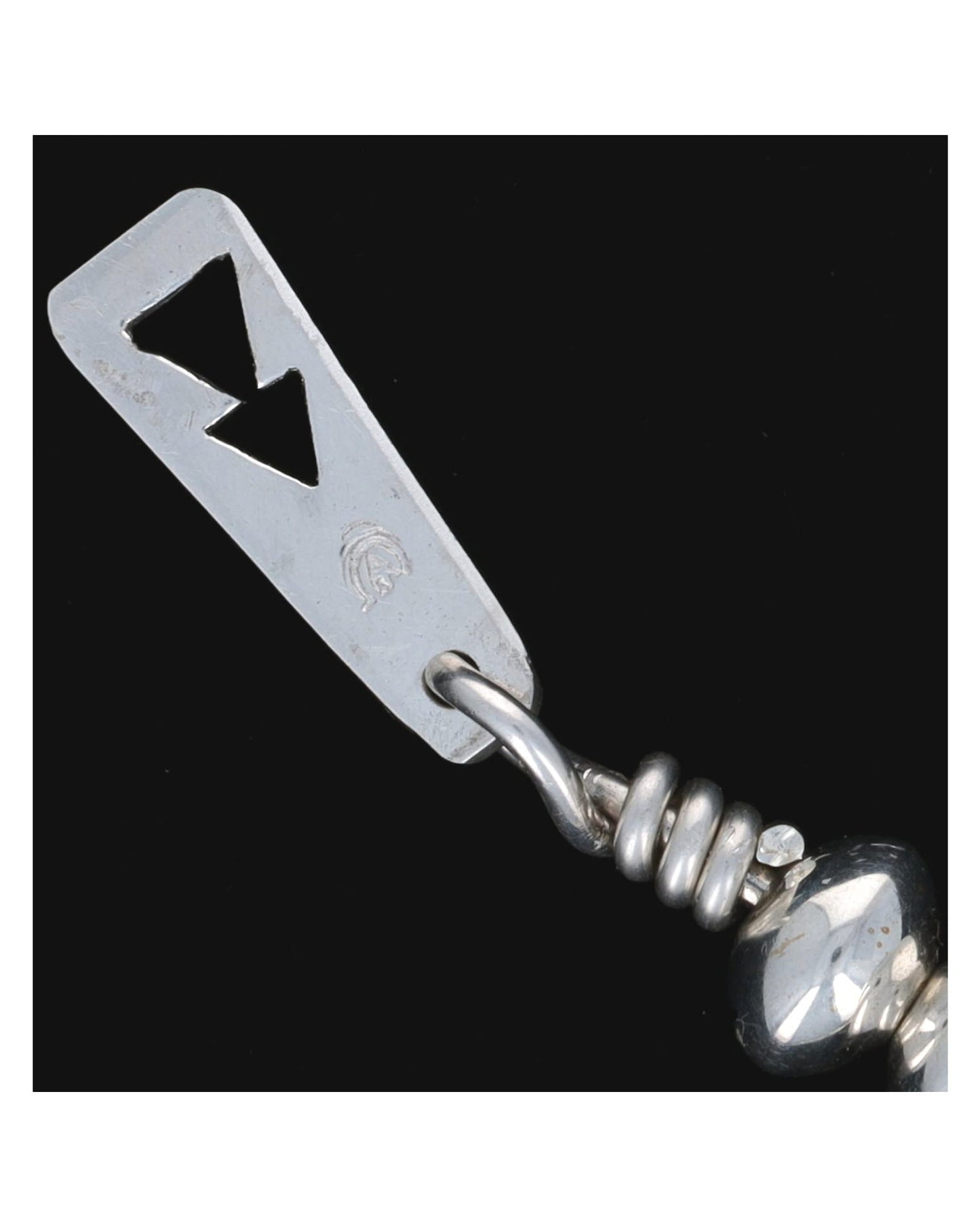 Handmade Graduated Sterling Silver Bead Necklace