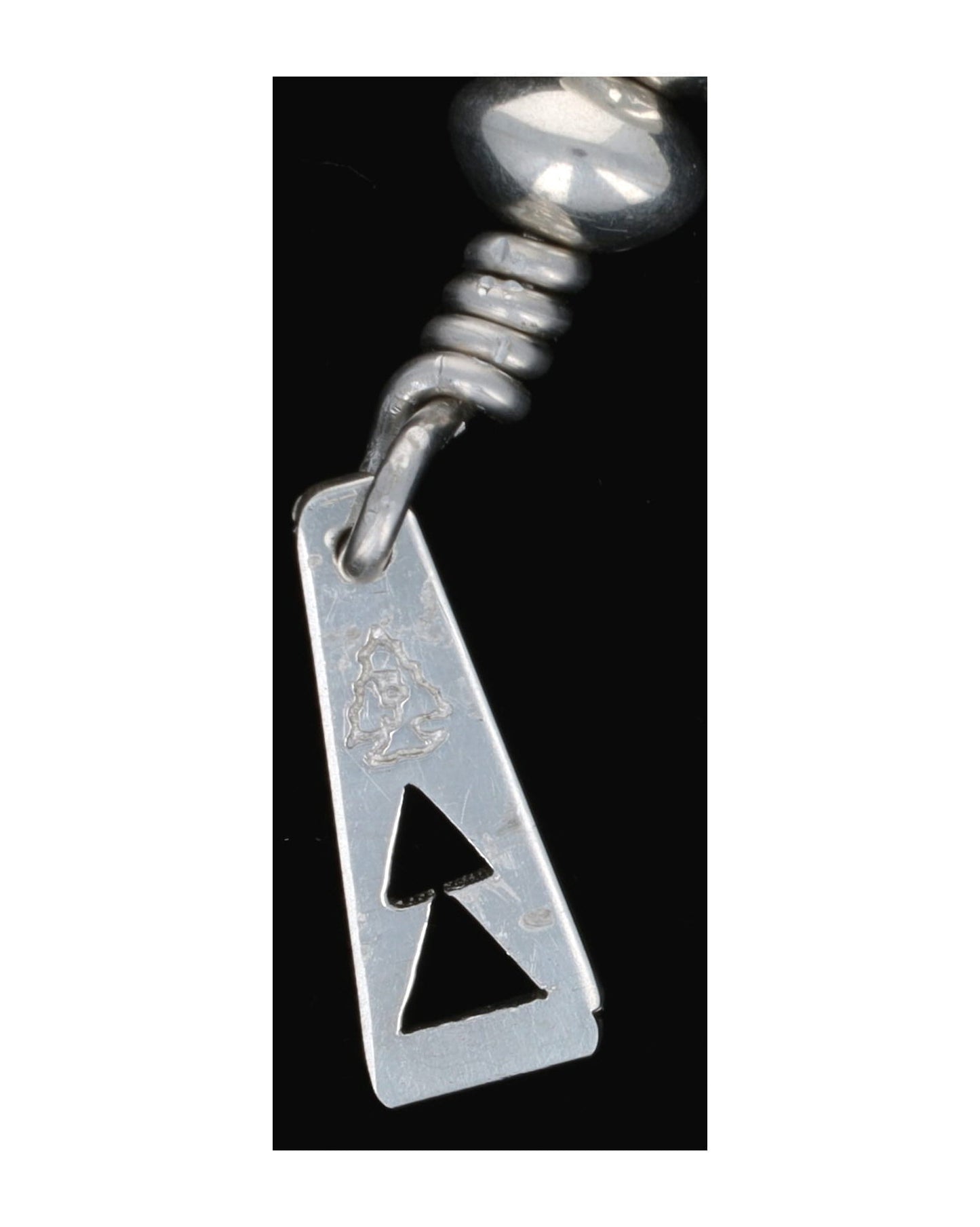 Collier artisanal en perles graduées en argent sterling