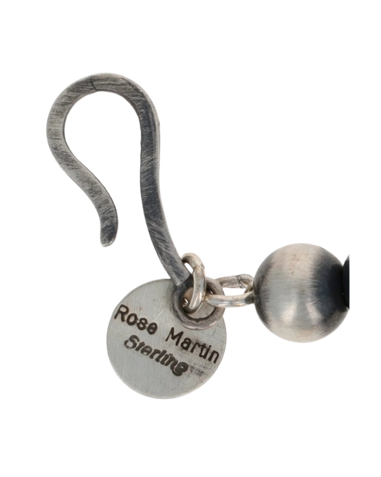 Handmade Graduated Sterling Silver Bead Necklace