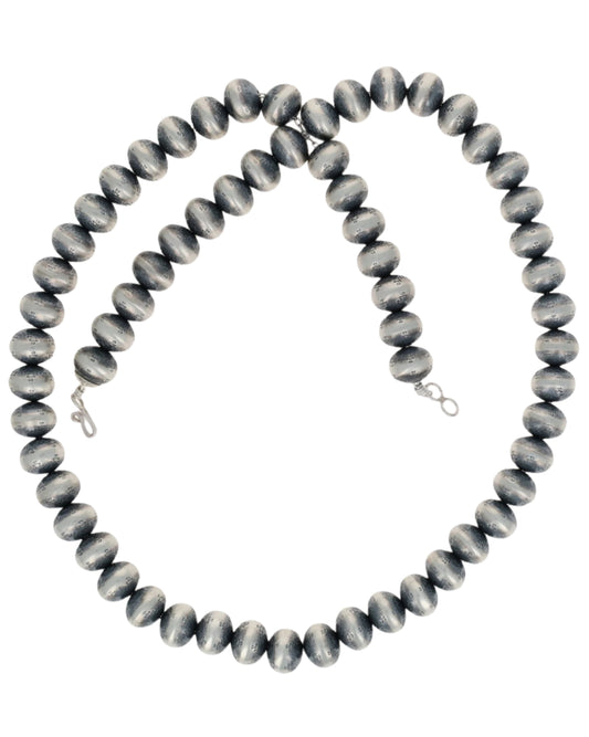 Handmade Sterling Silver Bead Necklace