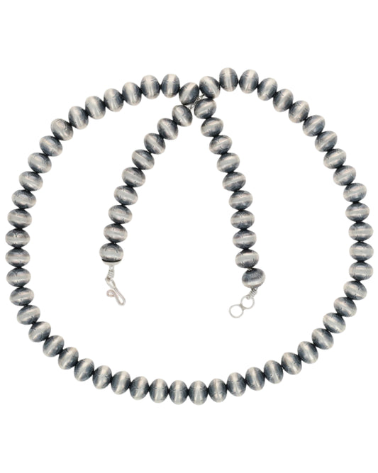 Handmade Sterling Silver Bead Necklace