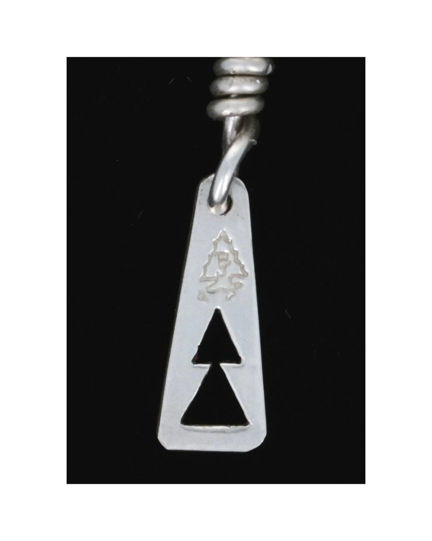 Collana di perline in argento sterling fatta a mano
