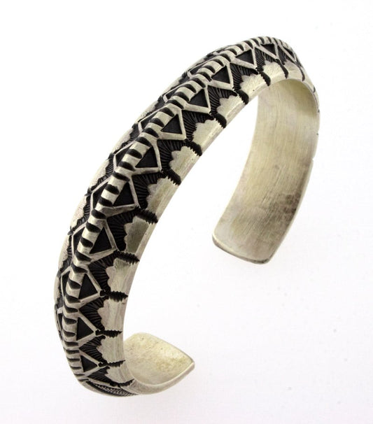 Solid Sterling Silber Triangulierte Armband