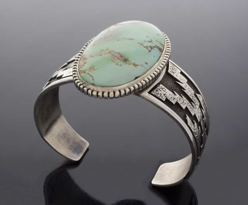 Natural Royston Turquoise Overlay Bracelet