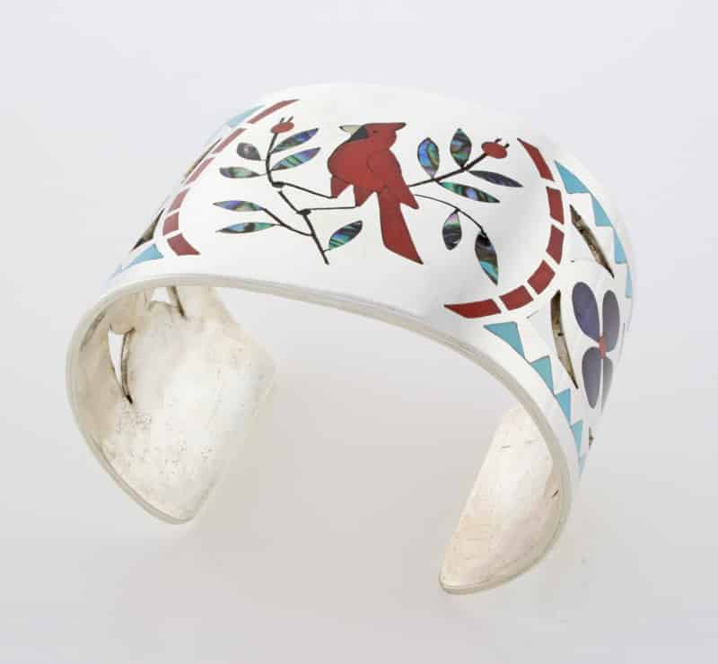 Multi-Stone Inlay Cardinal Bracelet