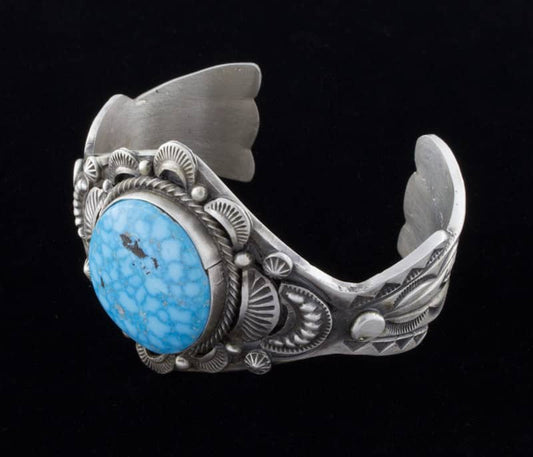 Natural Birdseye Kingman Turquoise Bracelet