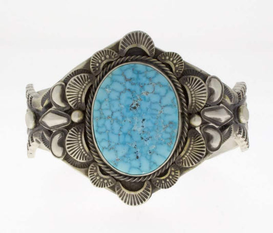Natural Birdseye Kingman Turquoise Bracelet