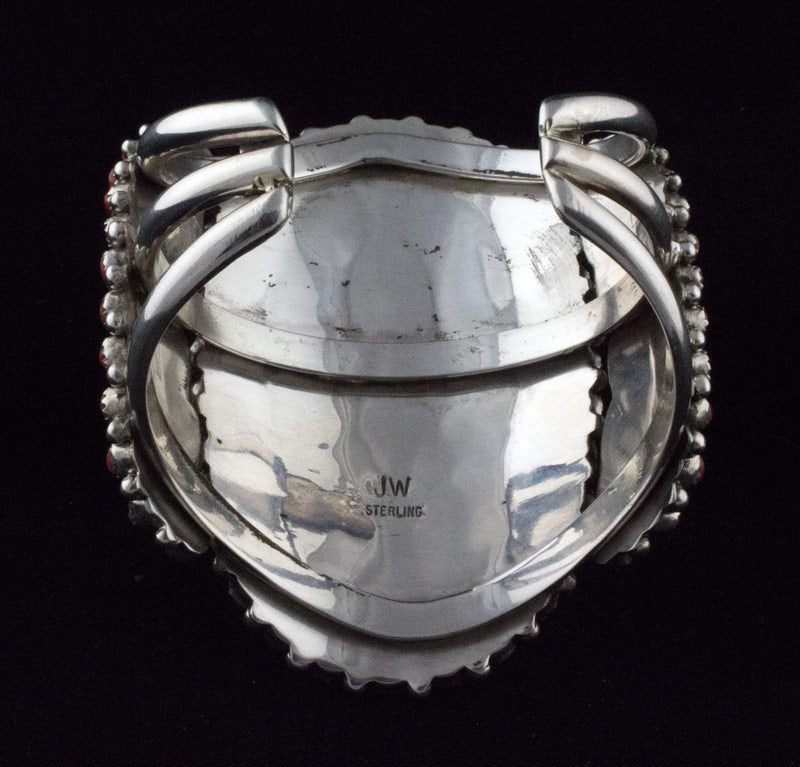 Hochwertiges natürliches mediterranes Petit Point Korallencluster-Armband