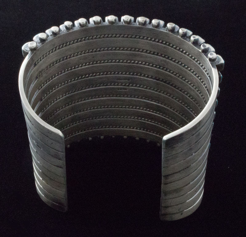 Kingman Turquoise 10-Row Statement Bracelet