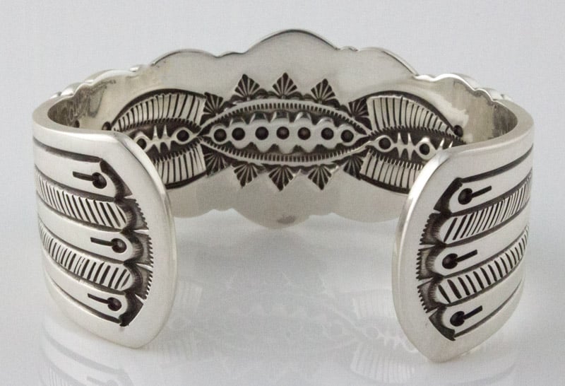 Bracciale a fila di 5 pietre in turchese blu reale di alta qualità