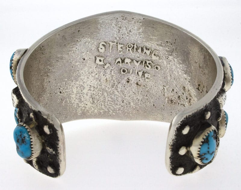 Bracciale Thunderbird in Tufa Cast con Turchese Kingman Naturale