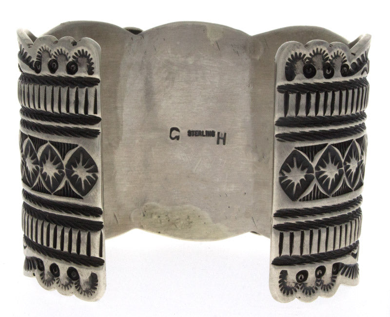 Bracciale a fila di 5 pietre in Turchese Kingman Birdseye Naturale e Lapis Naturale