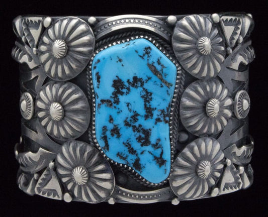 Natural Free-Form Sleeping Beauty Turquoise Bracelet