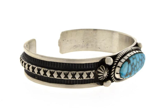 Natürliche Kingman Wasser Web Türkisarmband