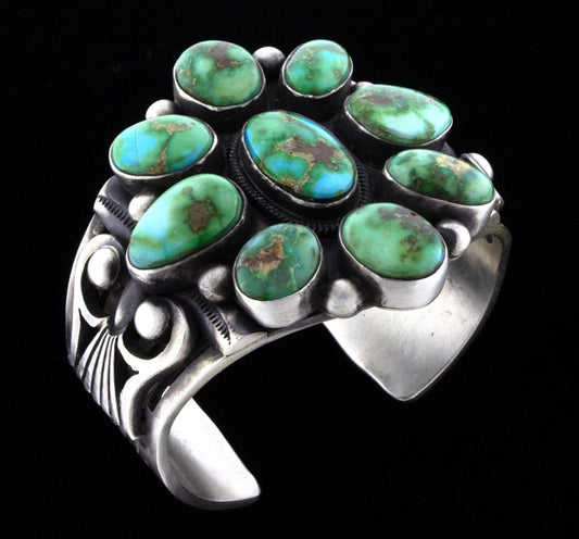 Sonoran Gold Turquoise Cluster Bracelet