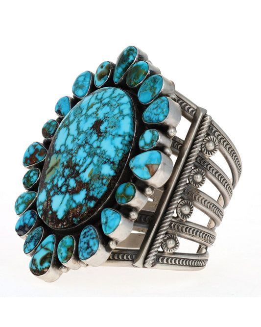 Bracelet en grappe de turquoise naturelle de Kingman
