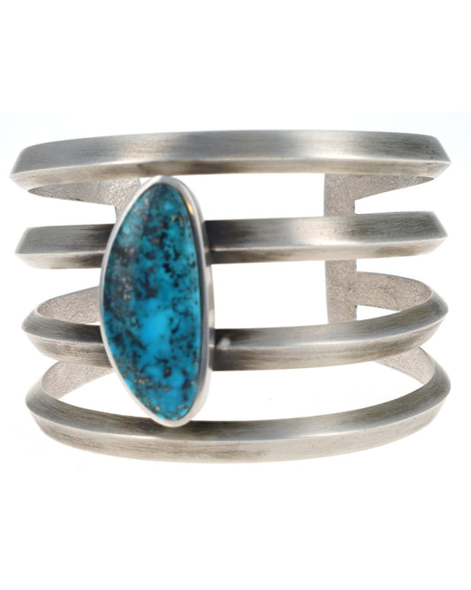 Tufa Cast Natural Morenci Turquoise Bracelet