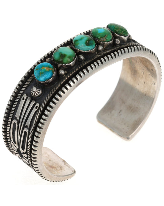 Sonoran Gold Turquoise 5-Stone Row Bracelet