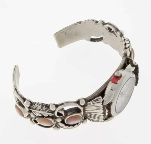 ***VINTAGE Pink Muschelschalen-Uhrenarmband