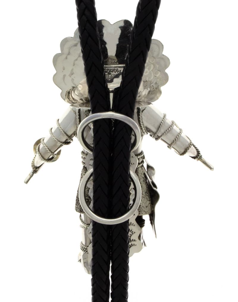 サンフェイス カチナ ボロタイ キングマン ターコイズ付き