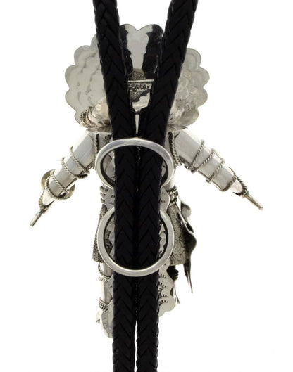 サンフェイス カチナ ボロタイ キングマン ターコイズ付き