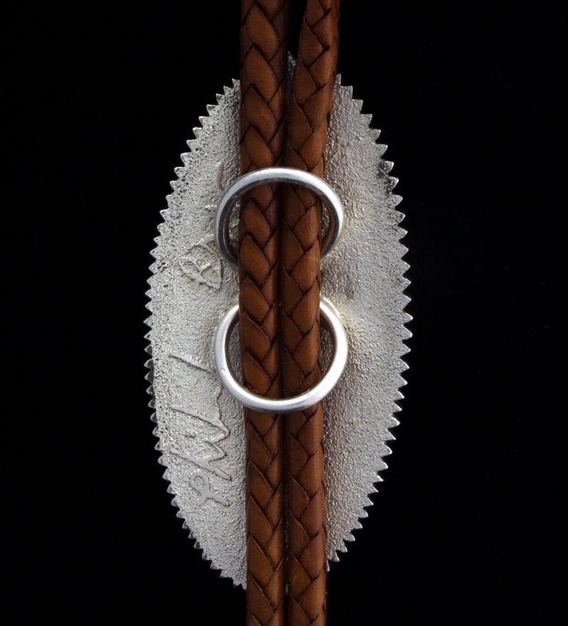 Tufa Cast Horny Toad Bolo Tie With 18K Gold Eyes And High Grade