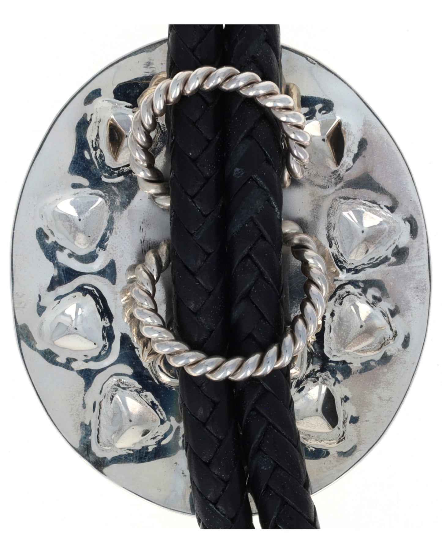 Multi-Stone Raised Micro Inlay Bolo Tie
