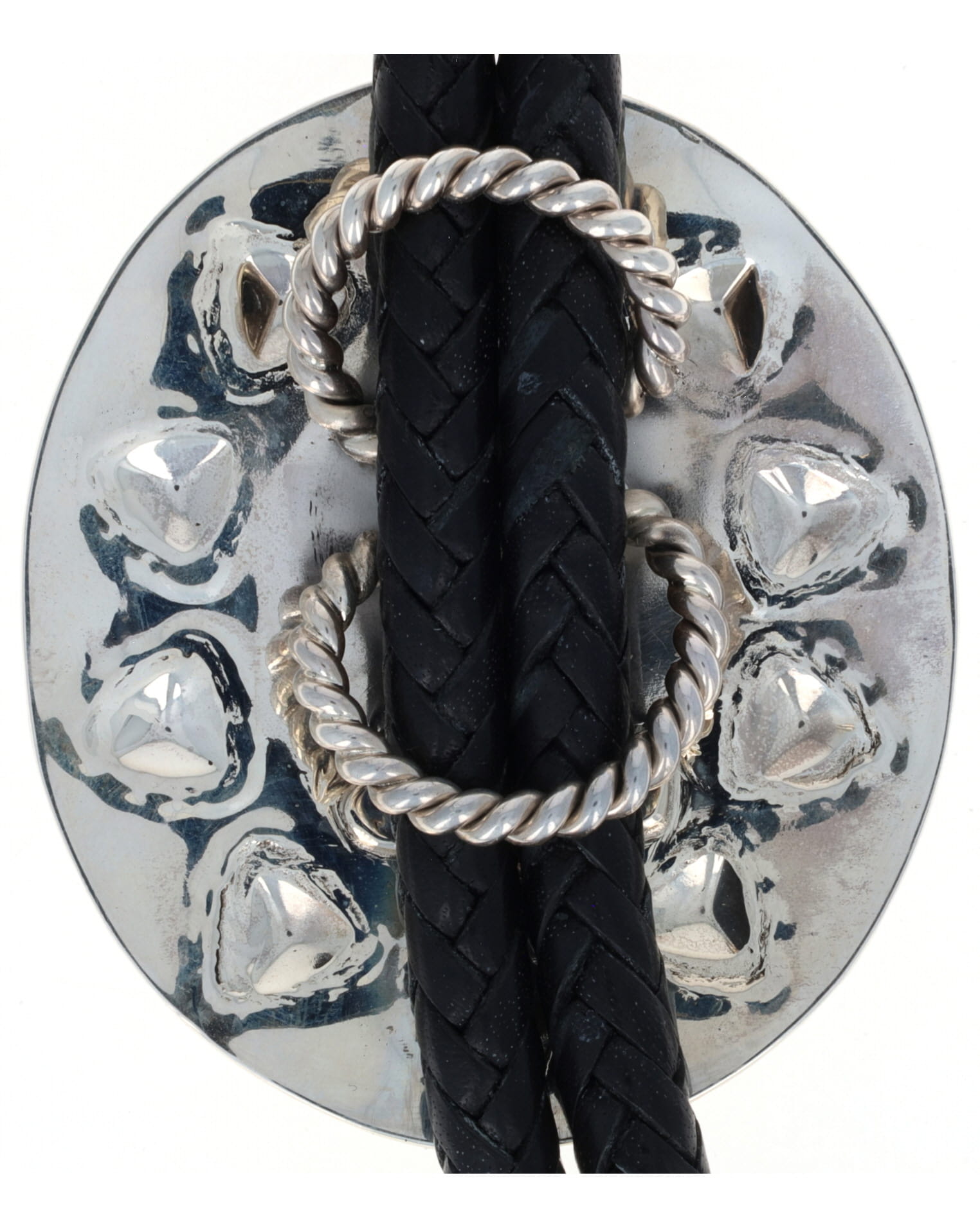 Multi-Stone Raised Micro Inlay Bolo Tie
