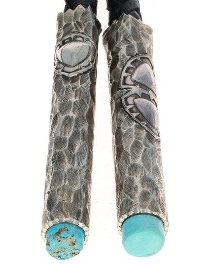Multi-Stone Raised Micro Inlay Bolo Tie