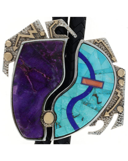Multi-Stone Double Bolo Tie