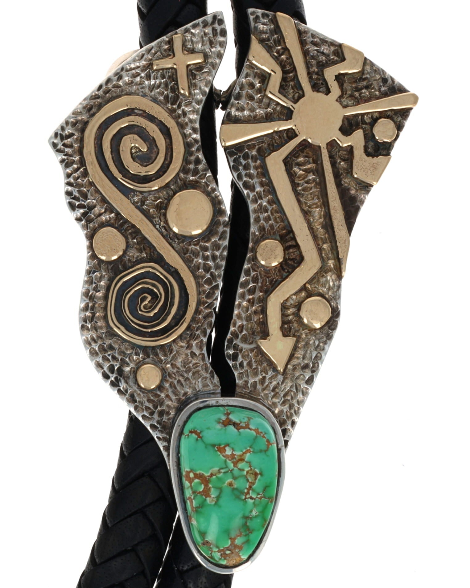 Multi-Stone Double Bolo Tie