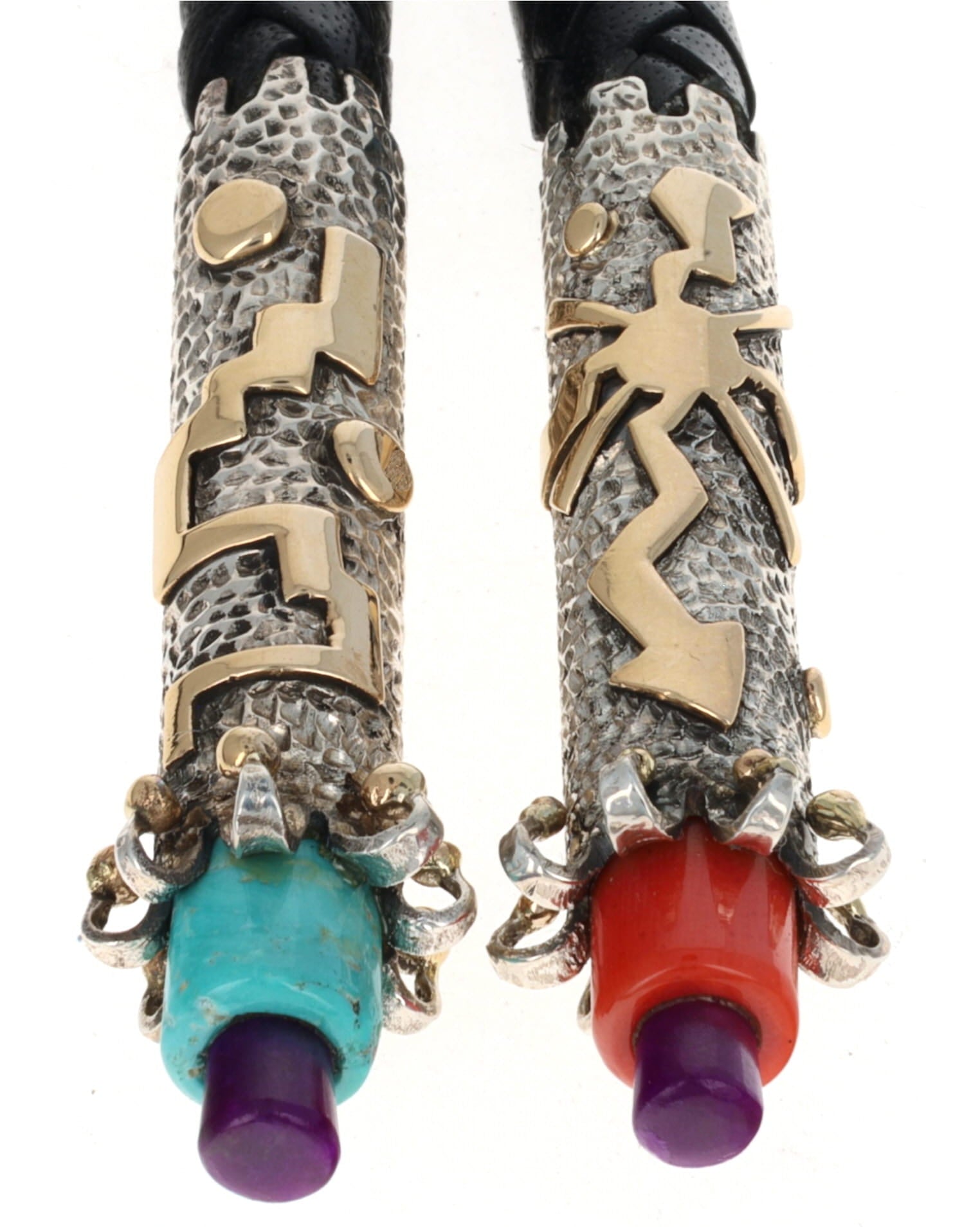 Multi-Stone Double Bolo Tie