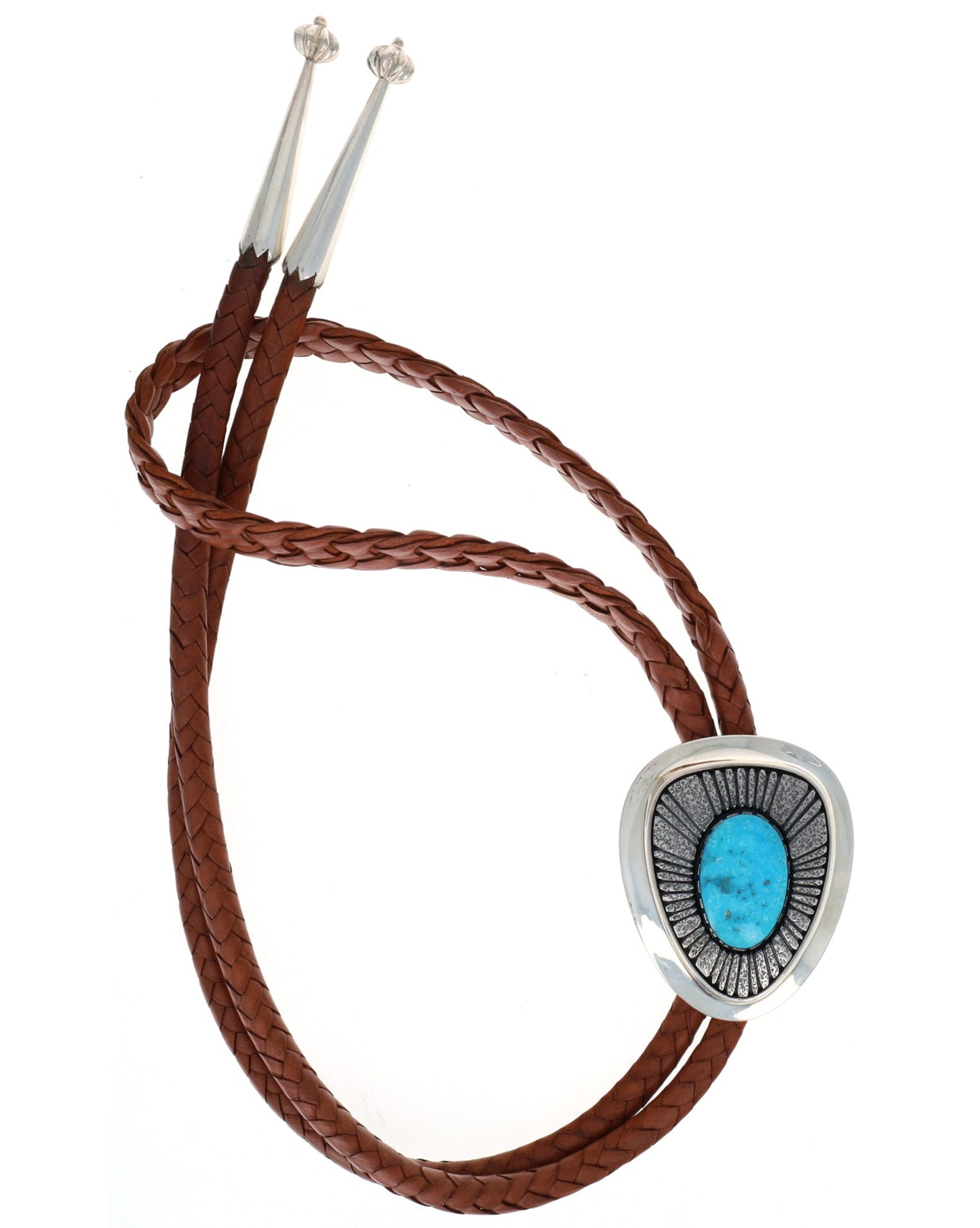 Natural Blue Gem Turquoise Bolo Tie