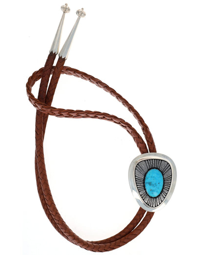 Natural Blue Gem Turquoise Bolo Tie