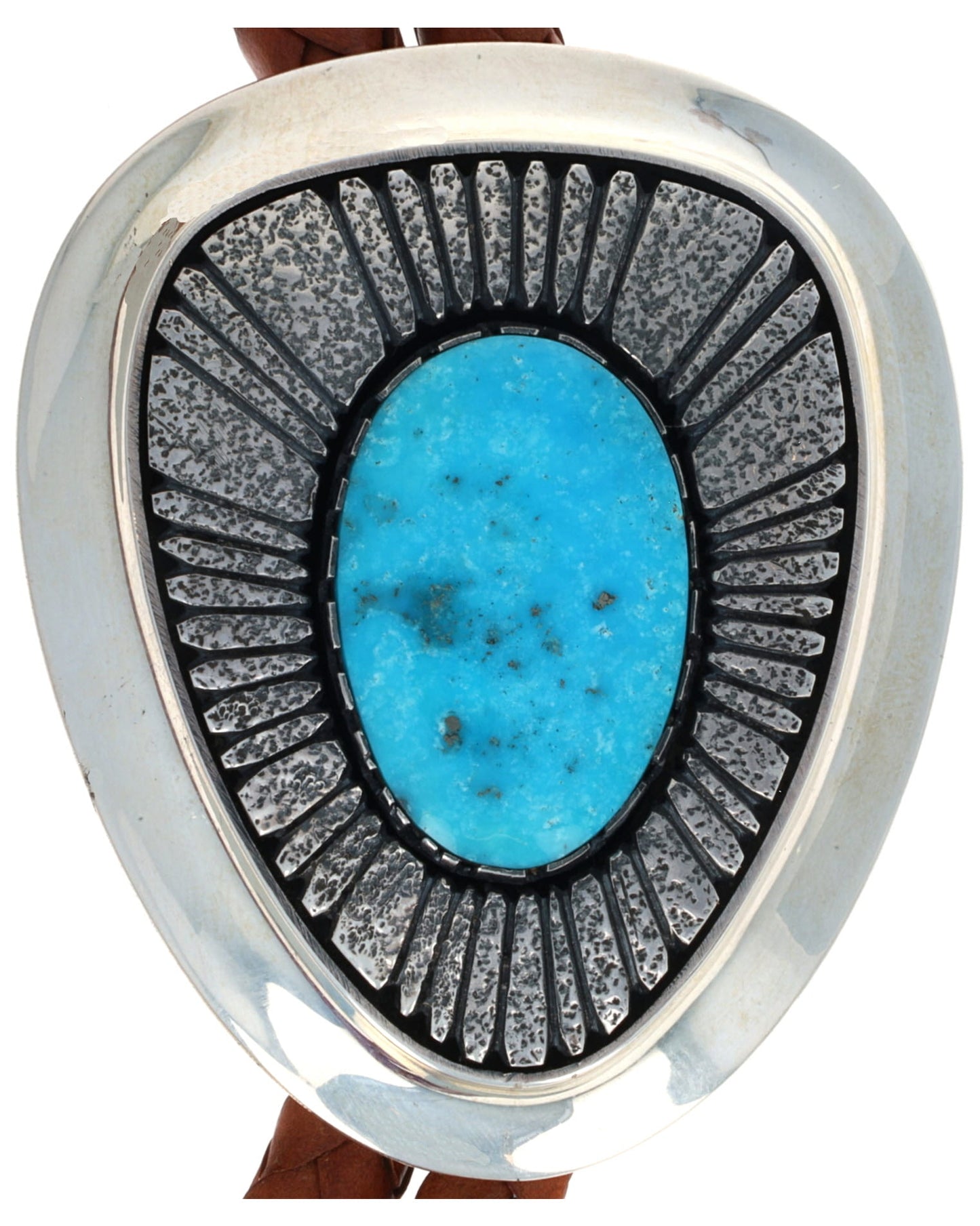 Natural Blue Gem Turquoise Bolo Tie