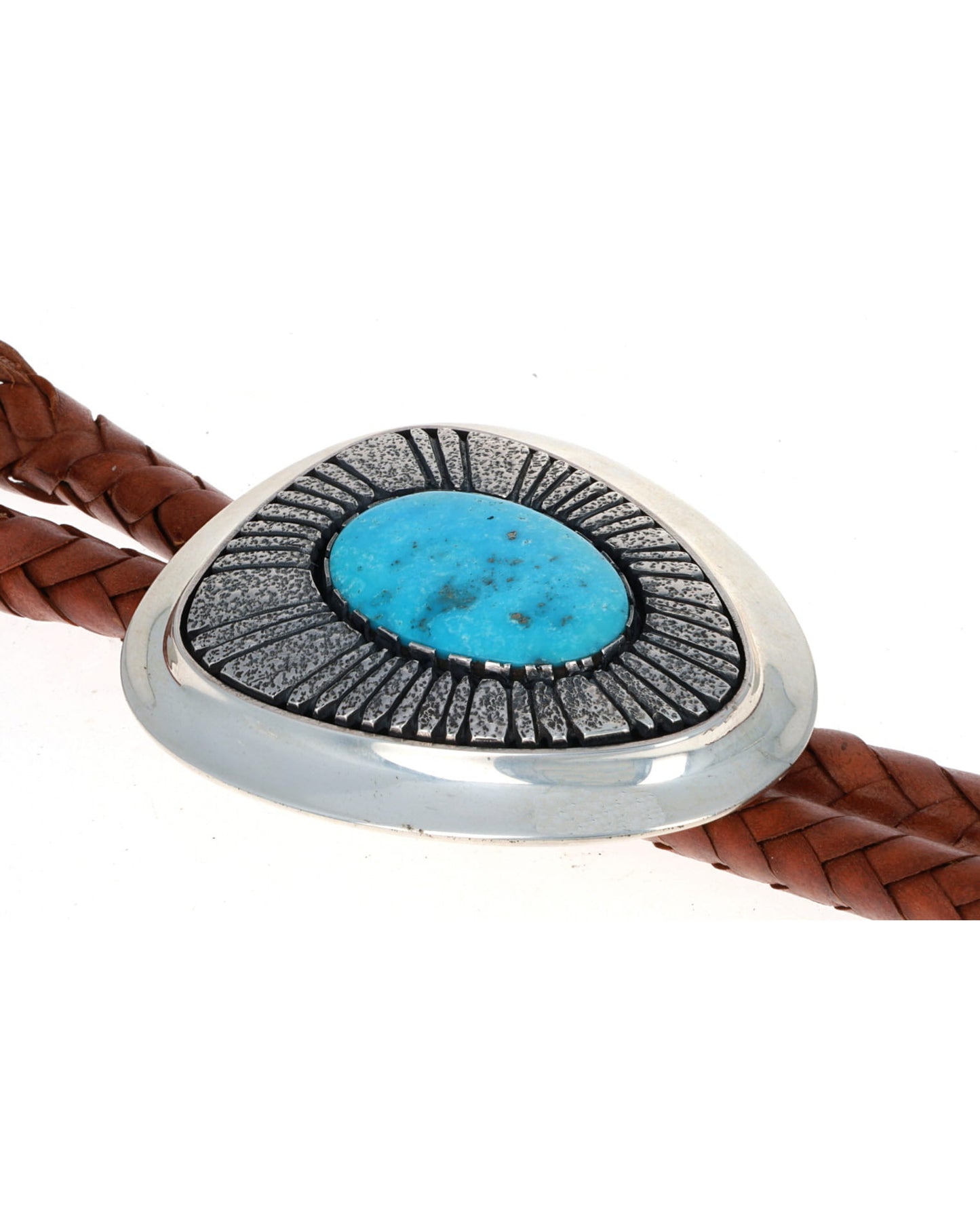 Natural Blue Gem Turquoise Bolo Tie