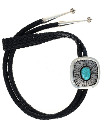 Natural Kingman Turquoise Bolo Tie